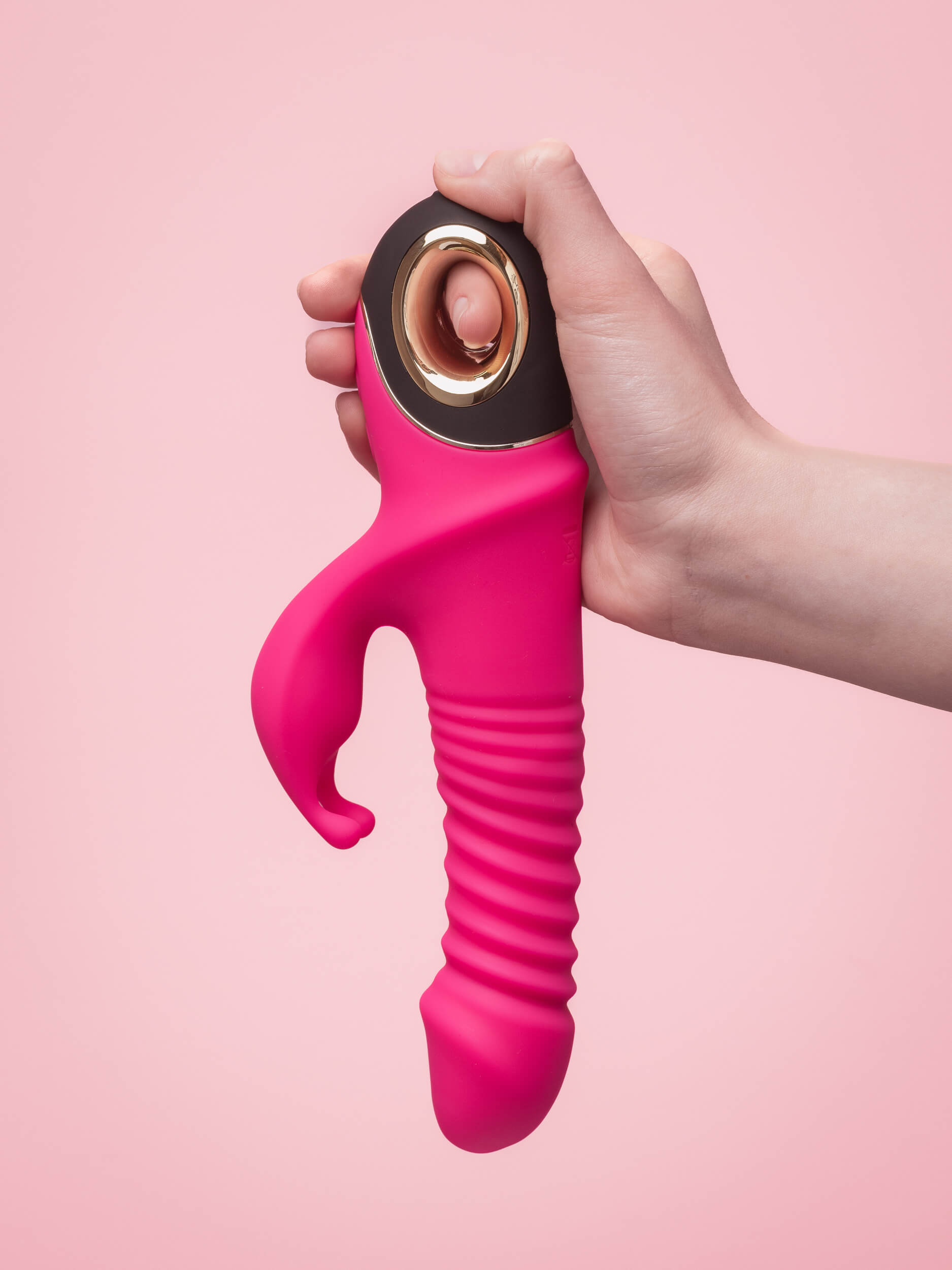Zing - Vibrator Rabbit Telescopic cu Rotatie image 6