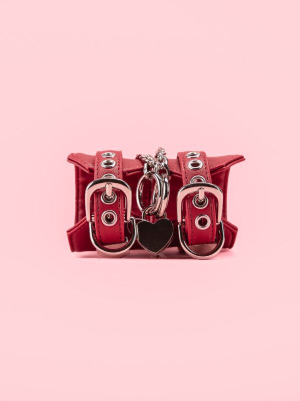 Catuse Rosii BDSM cu Lacat Inima