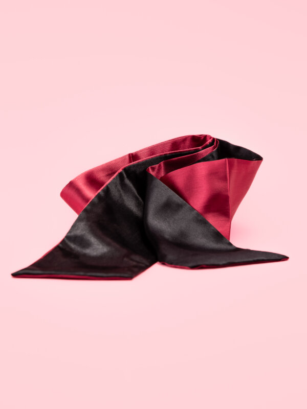 Esarfa de Legat la Ochi din Satin in Doua Culori