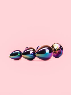 Metal Butt Plugs Unicorn Set cu Bijuterie image 2