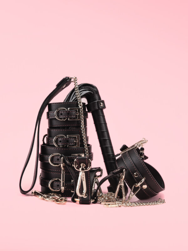 BDSM Full Set Piele - Catuse Maini si Picioare