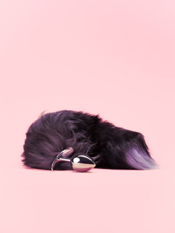 Fox Tail Butt Plug Argintiu