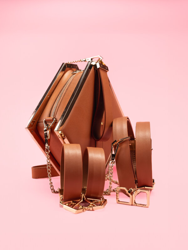 Lockink - Set BDSM Luxury Golden Leather