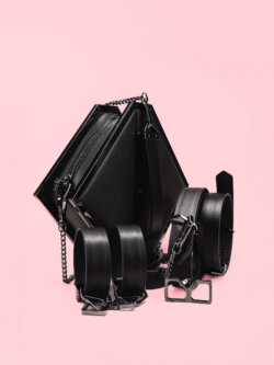 Lockink - Set BDSM Luxury Golden Leather image 4