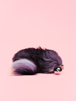 Fox Tail Butt Plug Argintiu image 1
