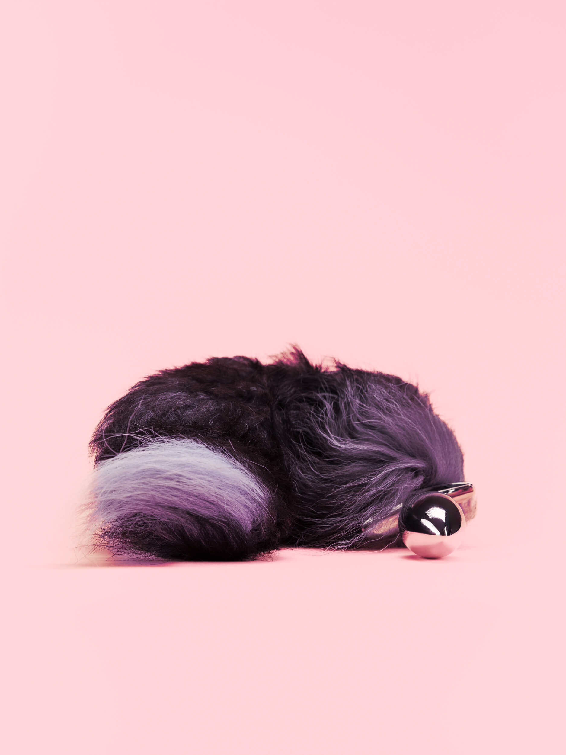 Fox Tail Butt Plug Argintiu image 1