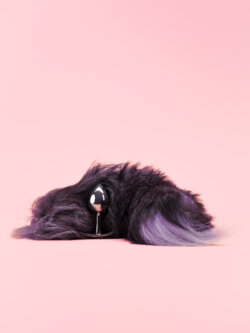 Fox Tail Butt Plug Argintiu image 2