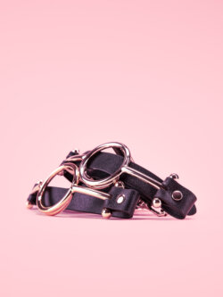 Mouth Gag O Ring din Zinc si Piele image 3