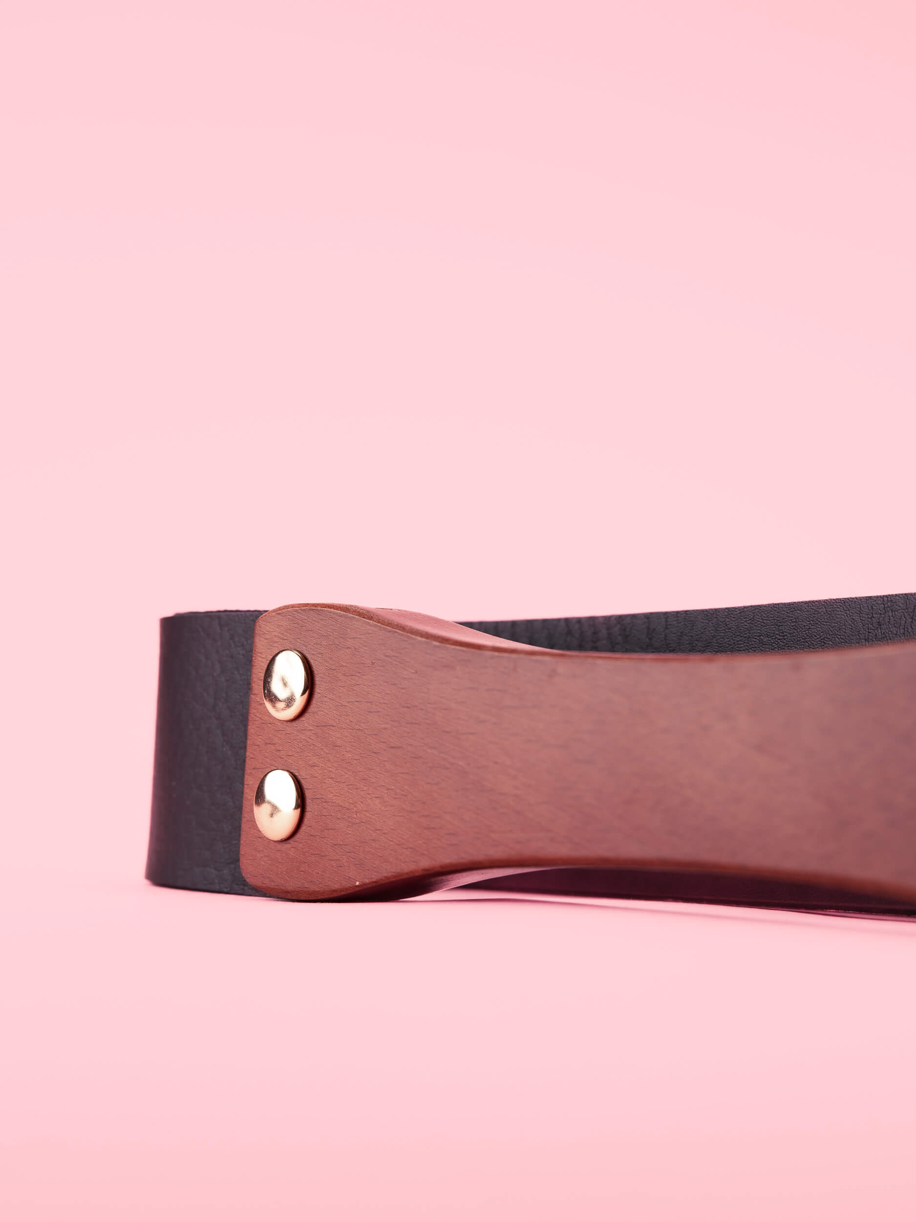 Bici Scurt Piele Maner Lemn image 2