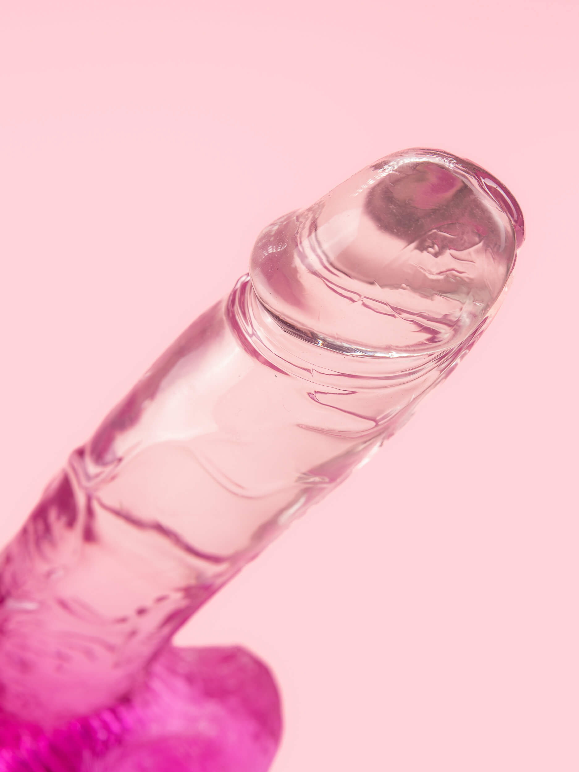Dildo Mov Transparent 21 cm image 2