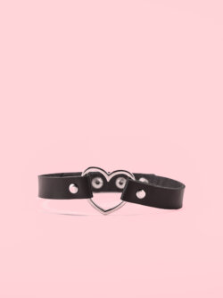 Choker Piele Soft cu Inima thumbnail image 