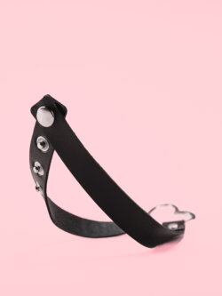 Choker Piele Soft cu Inima image 2