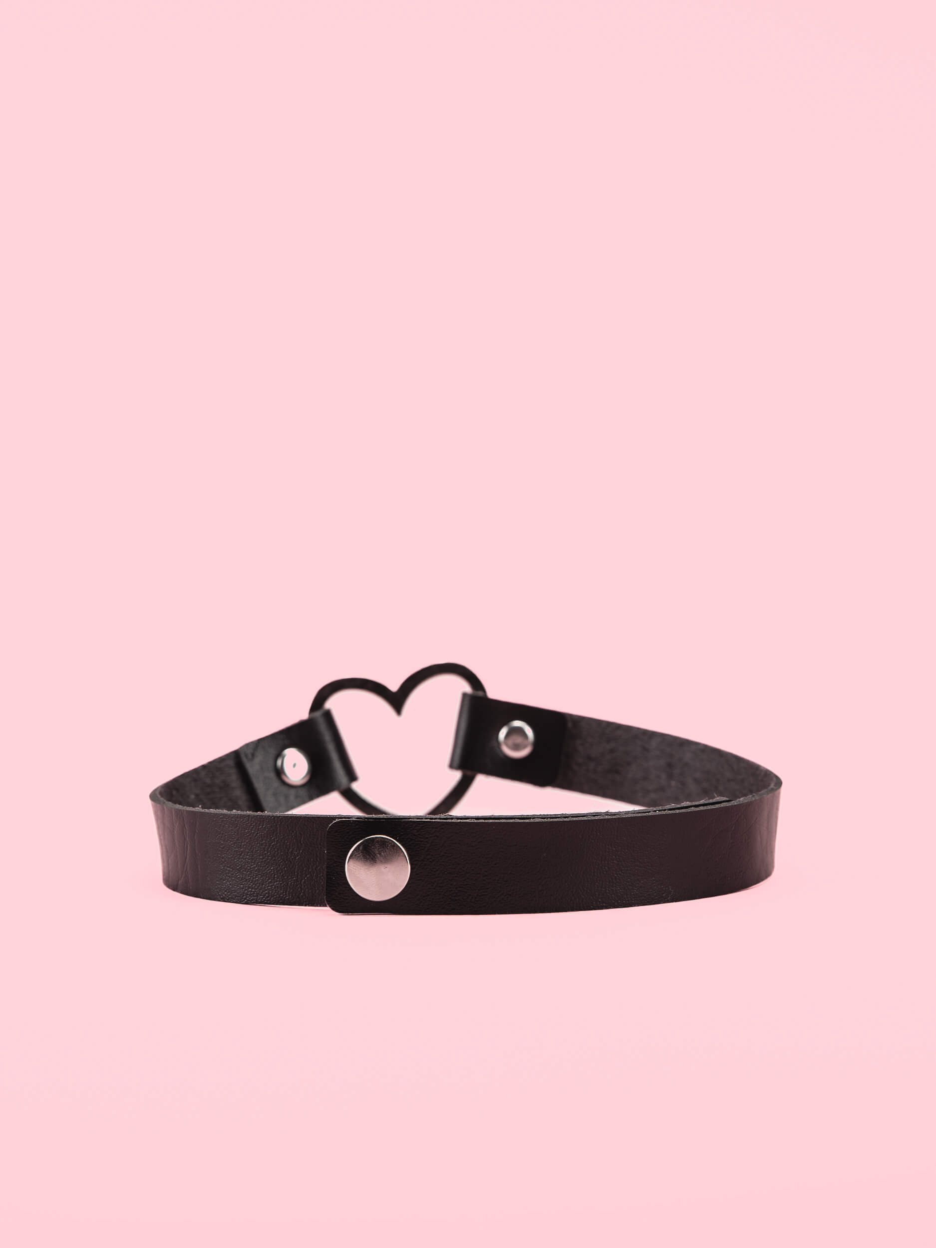 Choker Piele Soft cu Inima image 1