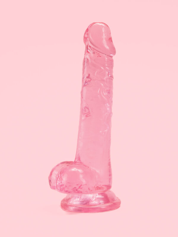 Dildo Roz Transparent TPE 18 cm