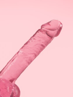 Dildo Roz Transparent TPE 18 cm image 2