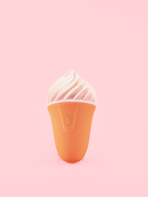 Ice Cone Vibrator cu Suctiune