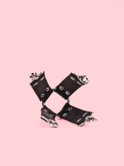 Hog Tie cu 5 Piese din Piele cu Puf image 1