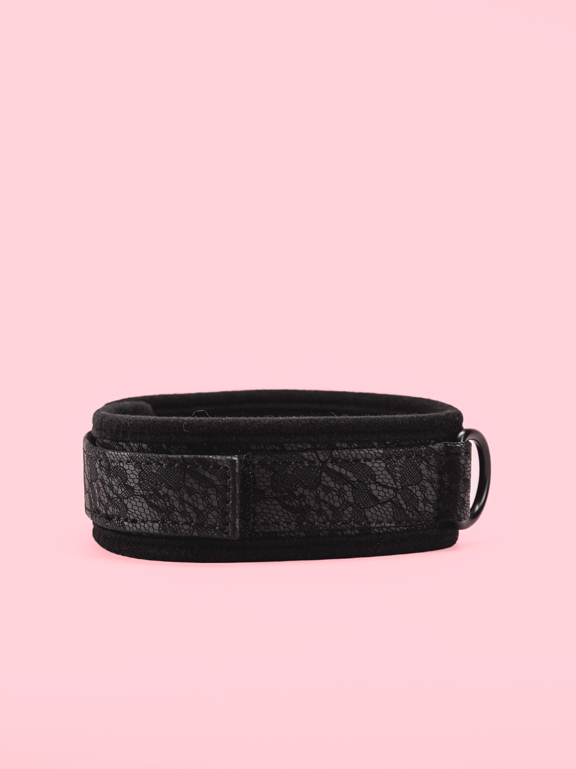 Lesa cu Guler si Print Negru image 2