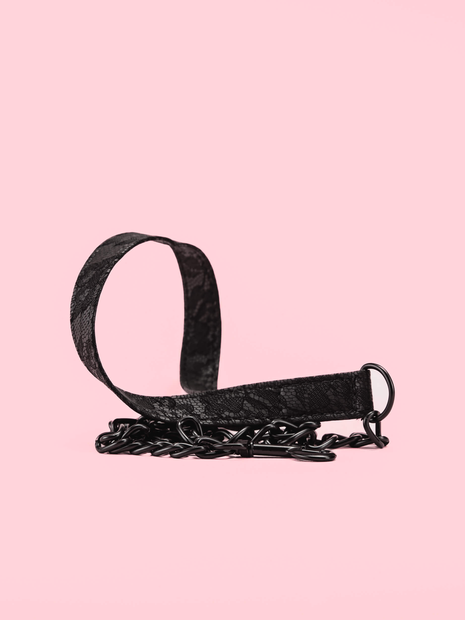 Lesa cu Guler si Print Negru image 3