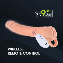 2-în-1 Extender & Masturbator cu Vibrații și Telecomandă Wireles image 6