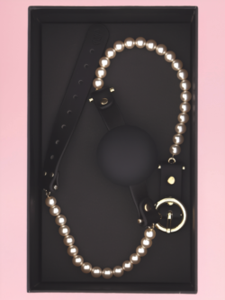 Gag Elegant cu Perle și Silicon image 4