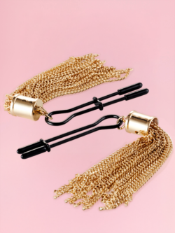 Cleme Reglabile pentru Sfarcuri cu Detalii Aurii și Ciucuri image 1