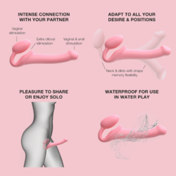 Strap-On Vibrator Flexibil cu Telecomandă image 3