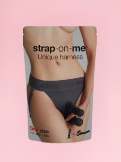 Ham de Lenjerie Ajustabil, Gri pentru Strap-On și Dildo image 7