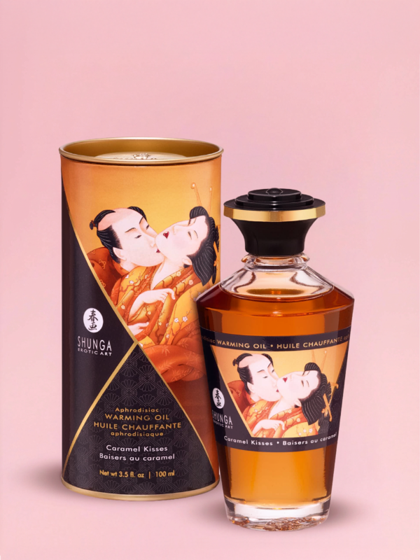 Ulei de Masaj Afrodisiac cu Efect de Încălzire – Aromă de Caramel 100ml