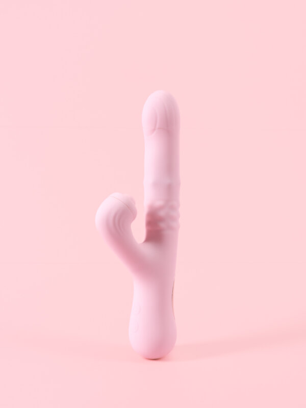 Come Play - Vibrator Dual Stimulare Clitoris & Punct G Glisant Cutie Cadou