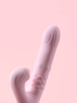 Come Play - Vibrator Dual Stimulare Clitoris & Punct G Glisant Cutie Cadou image 3