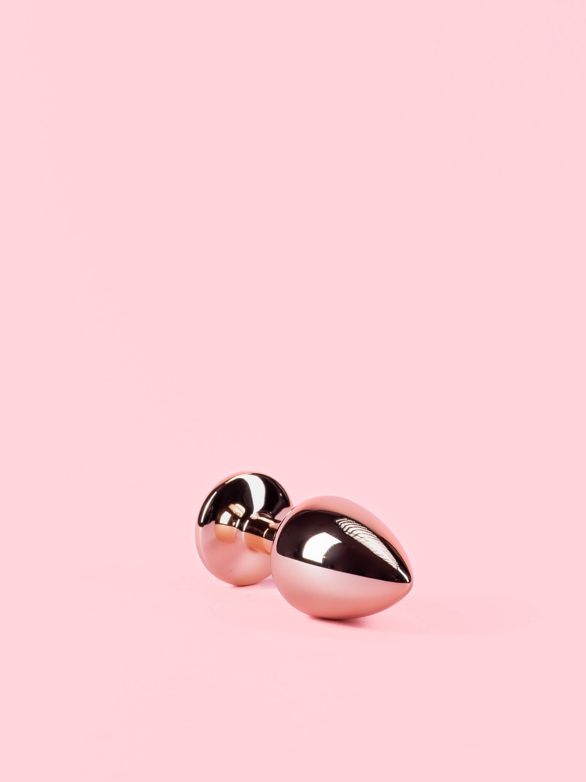 Dop Anal din Metal Rose Gold cu Piatra image 5