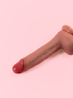 Roman - Dildo 3în1 cu Vibrații, Telescopic și Încălzire 22 cm image 3