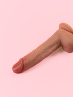 Angel - Dildo Vibrator cu Bile Rotative 22 cm image 3