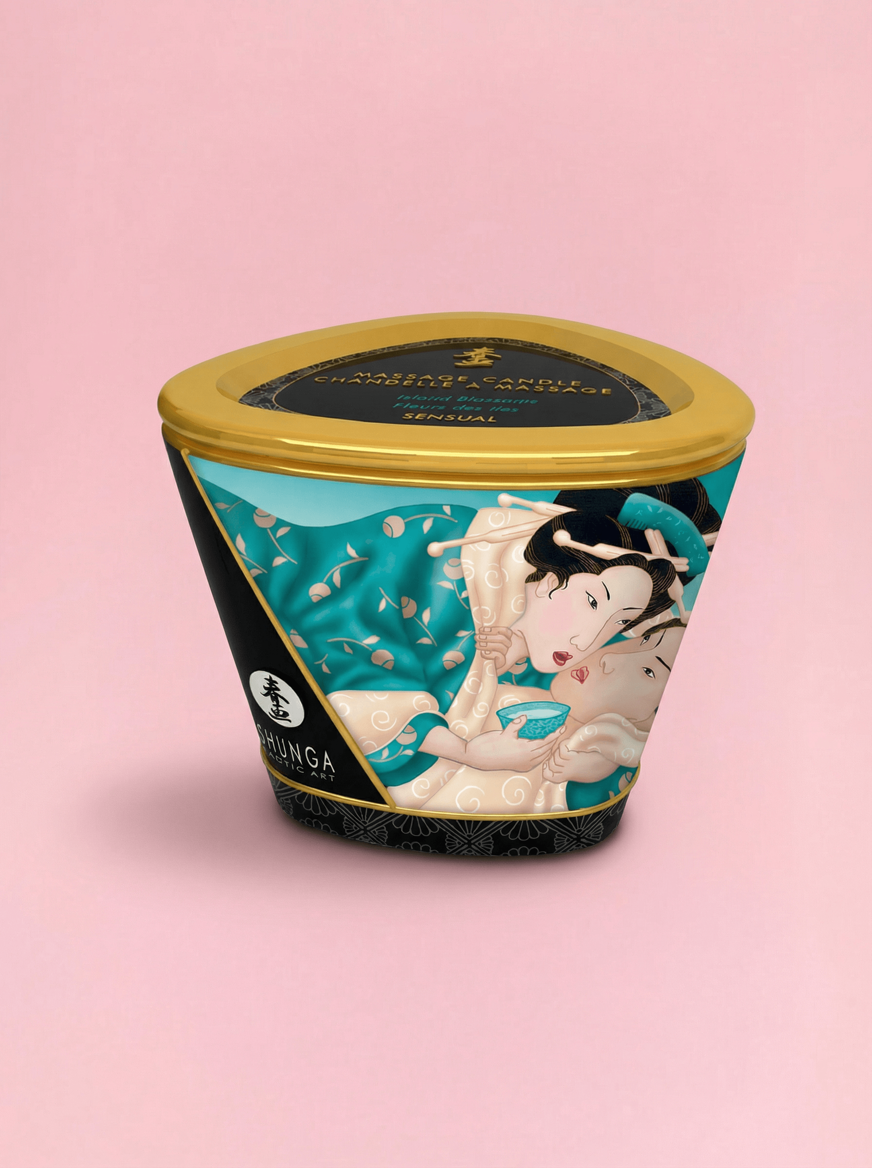 Shunga - Lumânare de Masaj cu Aromă de Flori Tropicale 170ml image 1