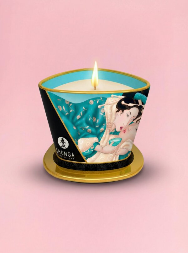 Shunga - Lumânare de Masaj cu Aromă de Flori Tropicale 170ml