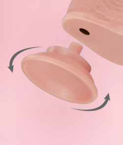 Dildo Realist cu Piele Glisantă și Ventuză 23 cm image 3