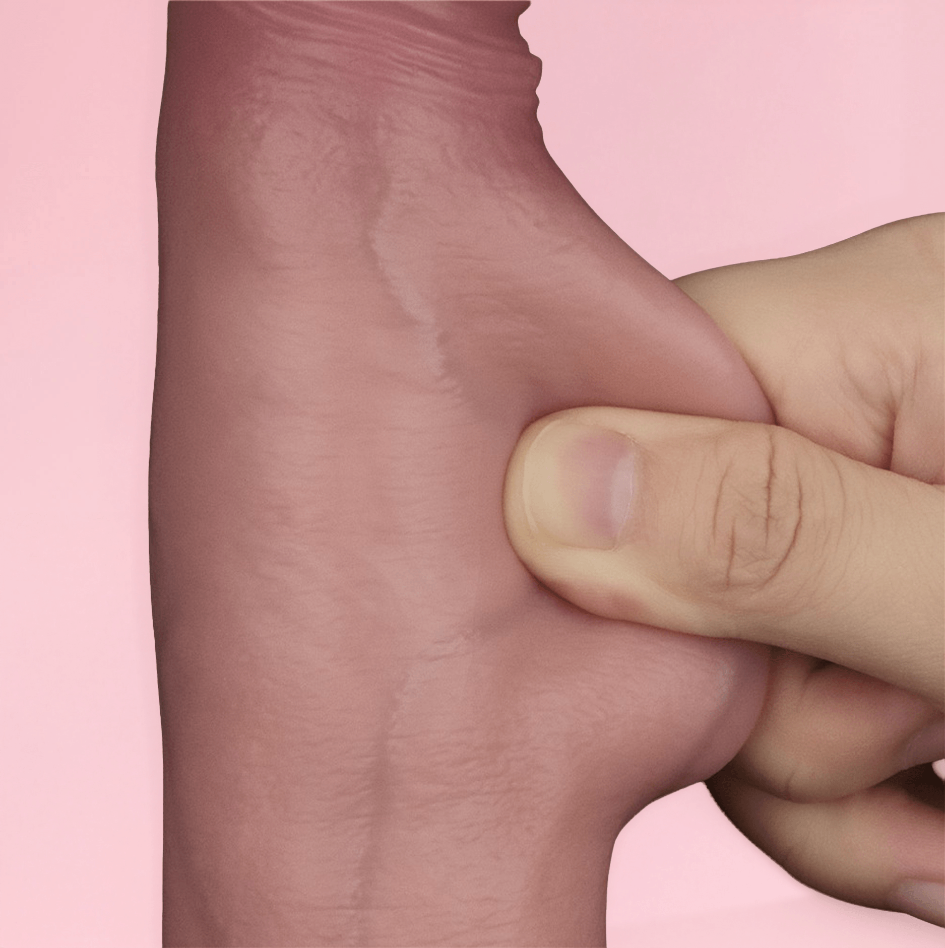 Fredy - Dildo Vibrator cu Piele Glisantă și Telecomandă 21 cm image 3