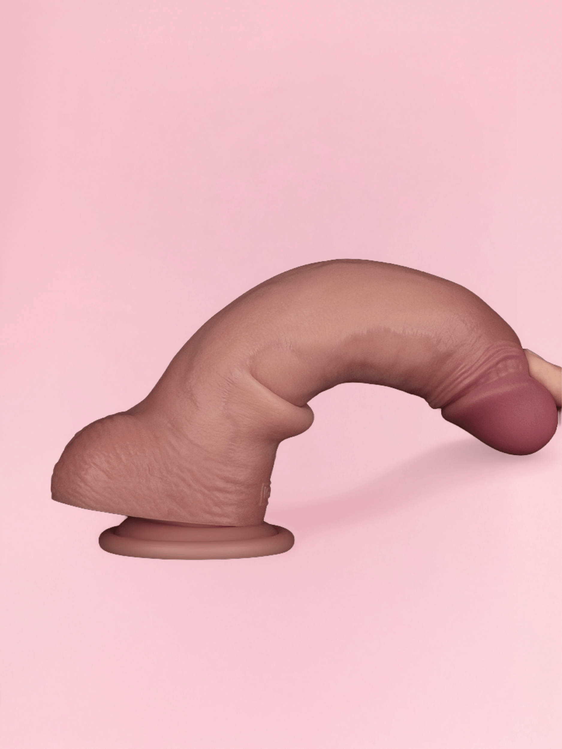 Fredy - Dildo Vibrator cu Piele Glisantă și Telecomandă 21 cm image 4