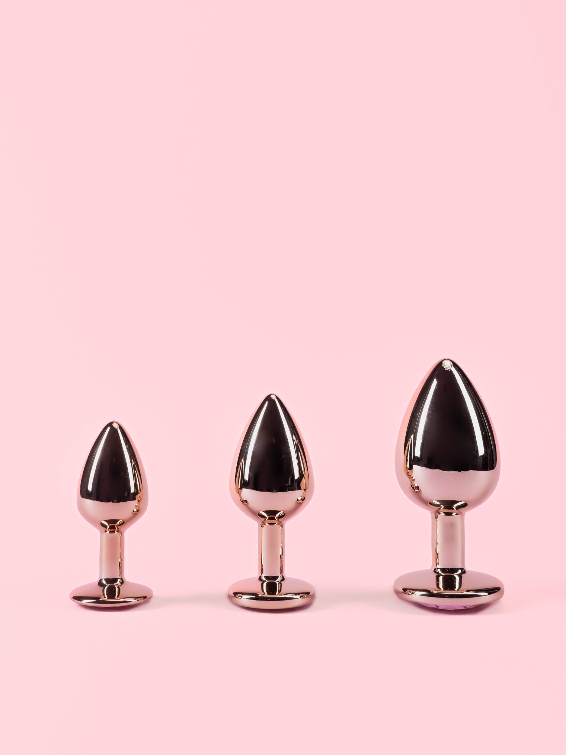 Golden Butt Plug cu Diamant image 3