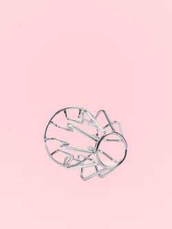 Butt Plug Gol din Metal Tip Cusca 3 Marimi image 2