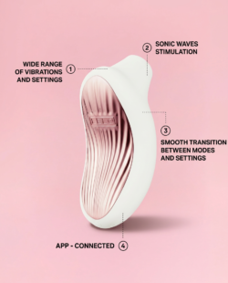 LELO SONA 3 - Vibrator Premium cu Sucțiune și Aplicație image 3