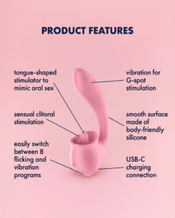 Tongue Genius - Vibrator cu Limbă și Stimulare G-Spot image 2