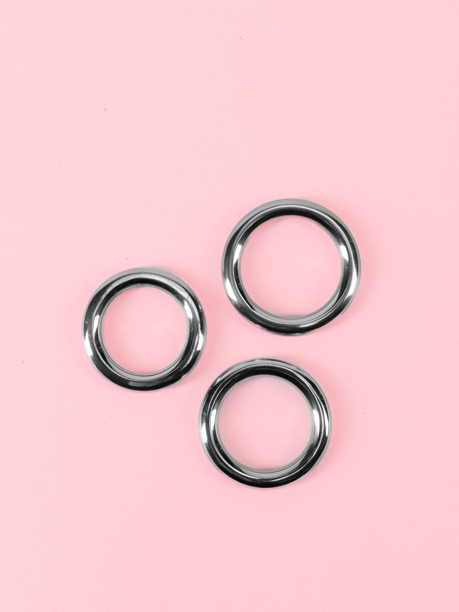 Inel Penis din Metal Argintiu - 3 Mărimi image 4