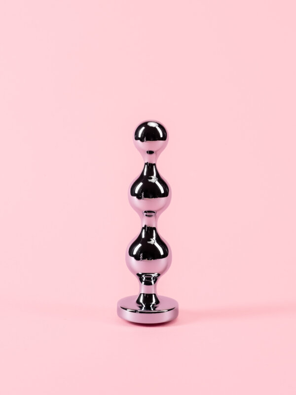 Dop Anal cu Bile din Metal - 3 Mărimi