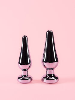 Dop Anal Conic din Metal Greu cu Piatra image 4