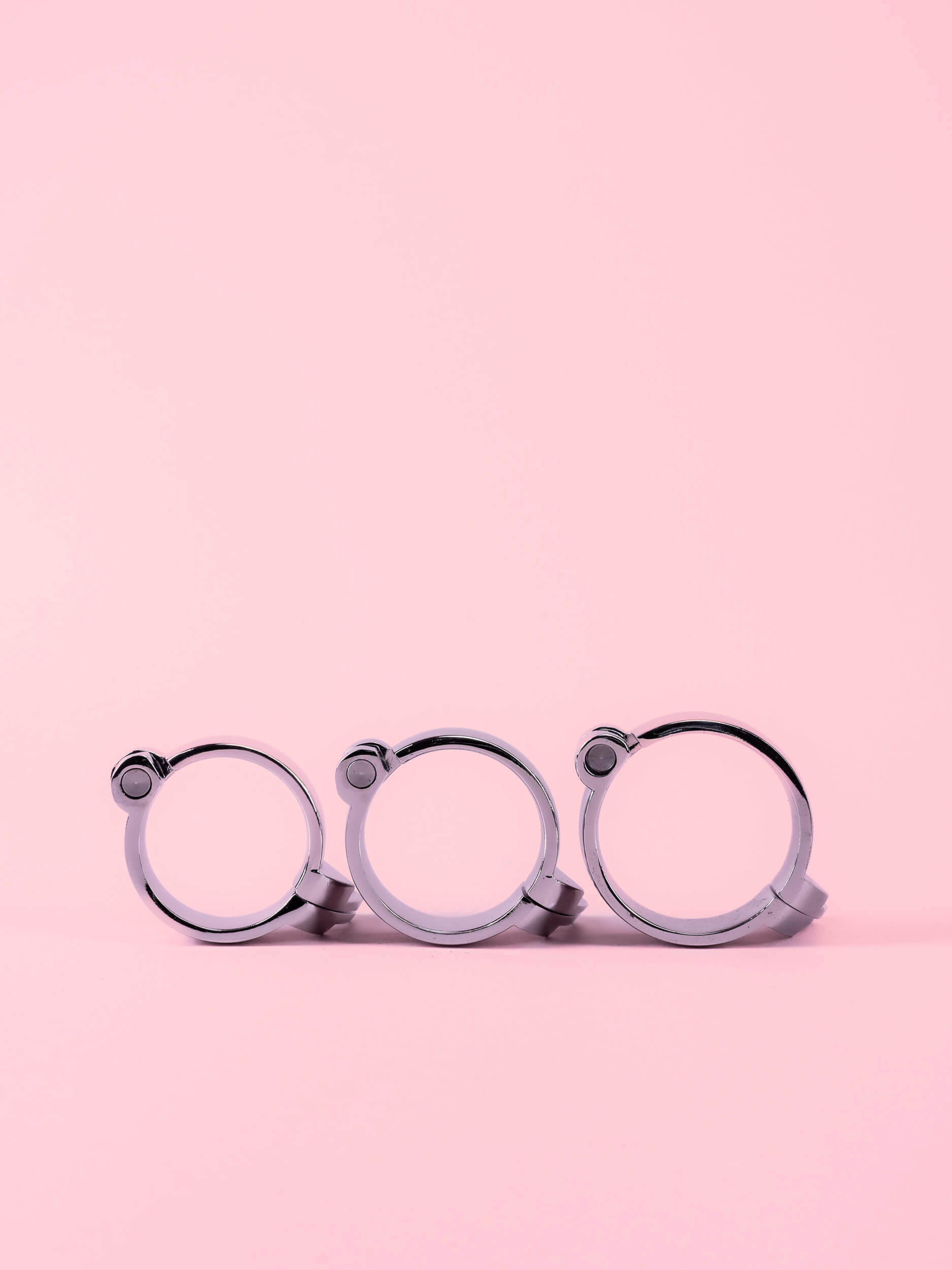 Cușcă de Castitate din Metal cu Lacăt și Cheie image 8