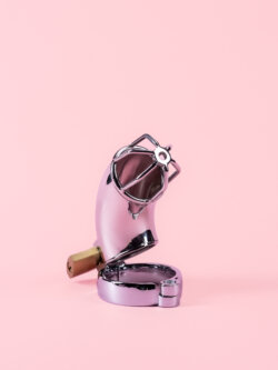 Cușcă de Castitate din Metal cu Lacăt și Cheie thumbnail image