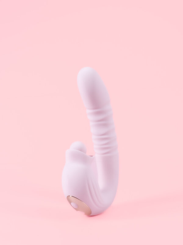 Tiffany - Vibrator 3-în-1 cu Penetrare, Rotire și Stimulare Clitoridiană